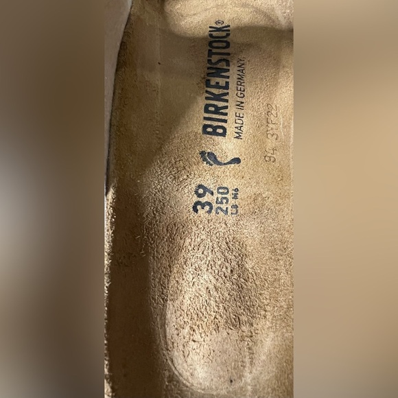 Birkenstock Metallic Rose Gold Gator Gleam Rose Gold Arizona Sandals - Picture 6 of 8